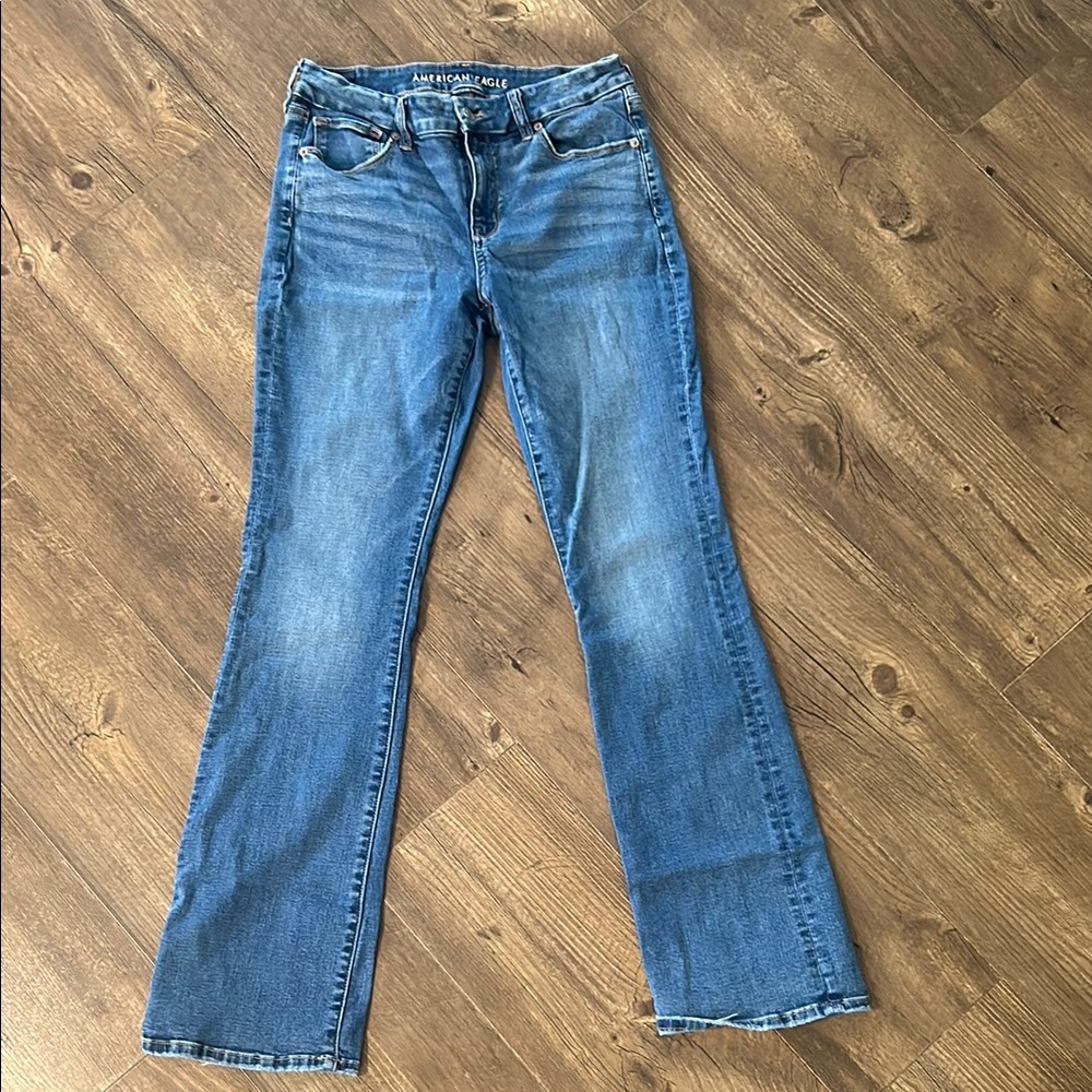 American Eagle Outfitters Next Level Stretch Curvy High Rise Skinny Kick Jeans